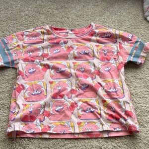 Disney Pink and Gray turning red tee